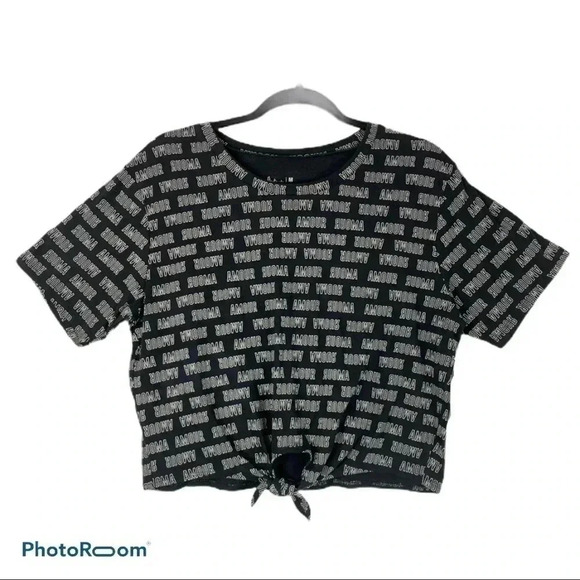 BNWT Flirtitude Active Wear Crop Tee - Picture 1 of 4
